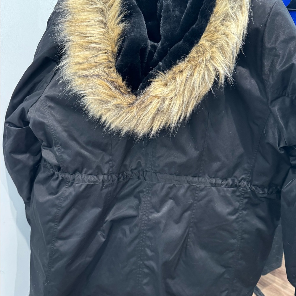 Black Torrid Nylon 3 In 1 Parka Puffer Coat Jacket size 2 - Picture 7 of 11